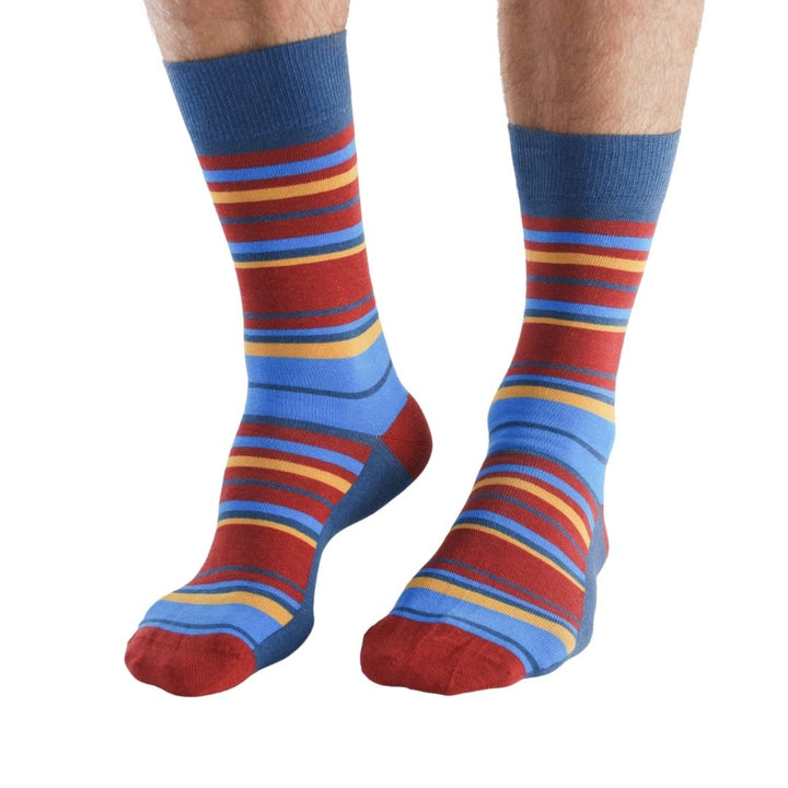 Multi stripe 2 pairs Bamboo Socks