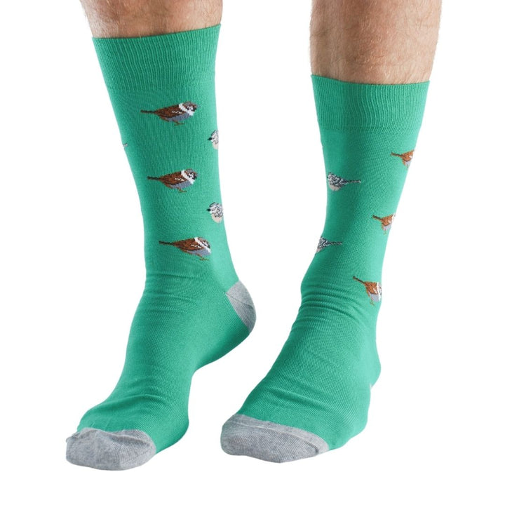 Garden Birds 4 pairs Bamboo Socks