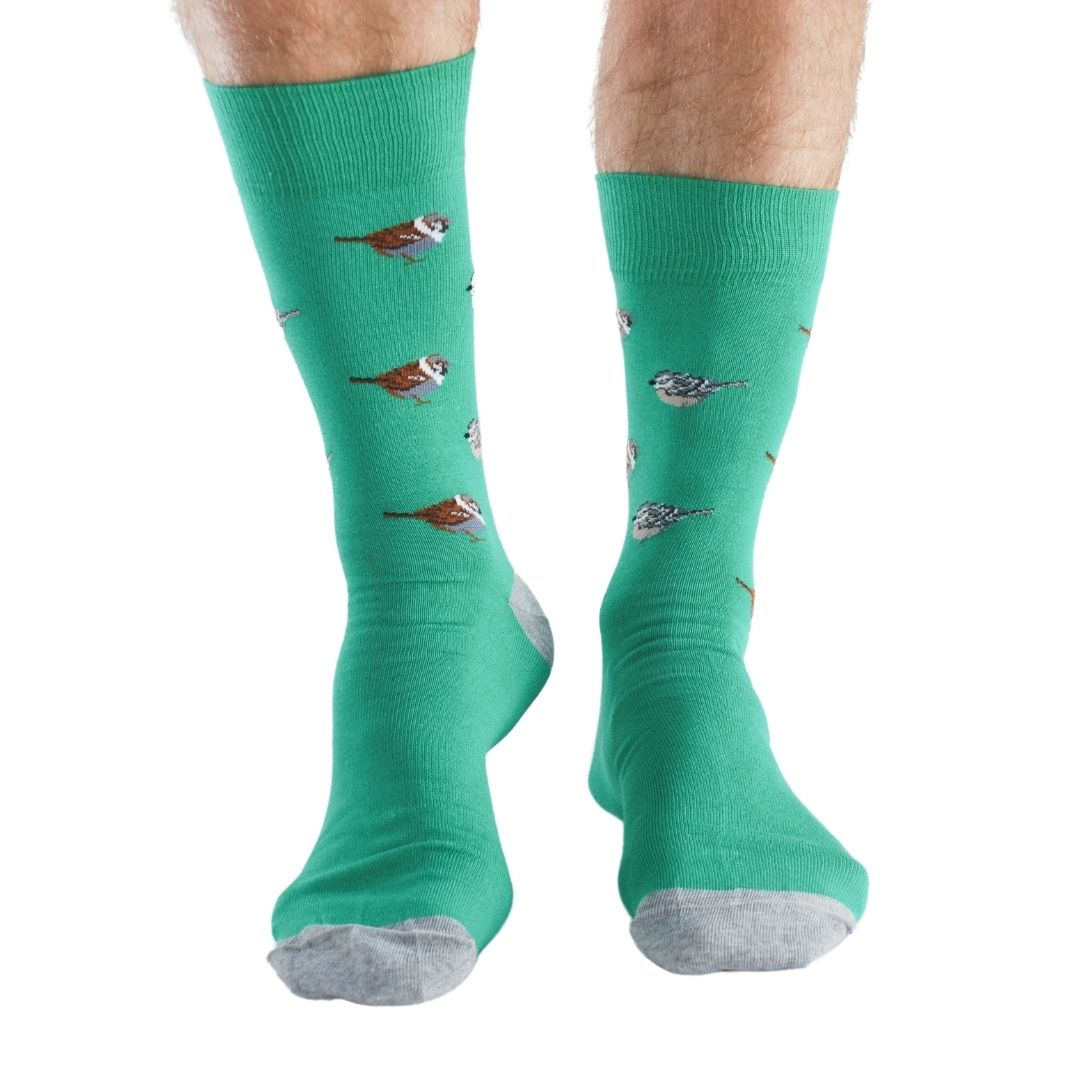 Garden Birds 4 pairs Bamboo Socks