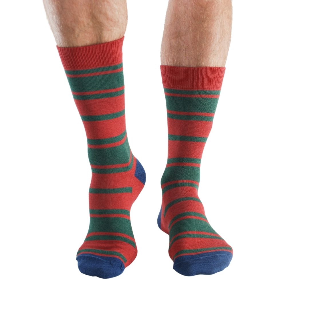 Stripe & plains 3 pairs Bamboo Socks