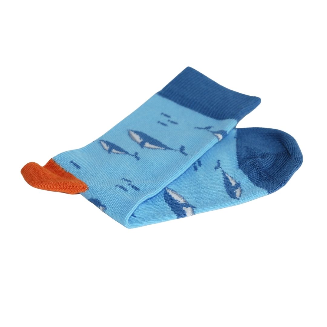 Children's Bamboo Whale Socks