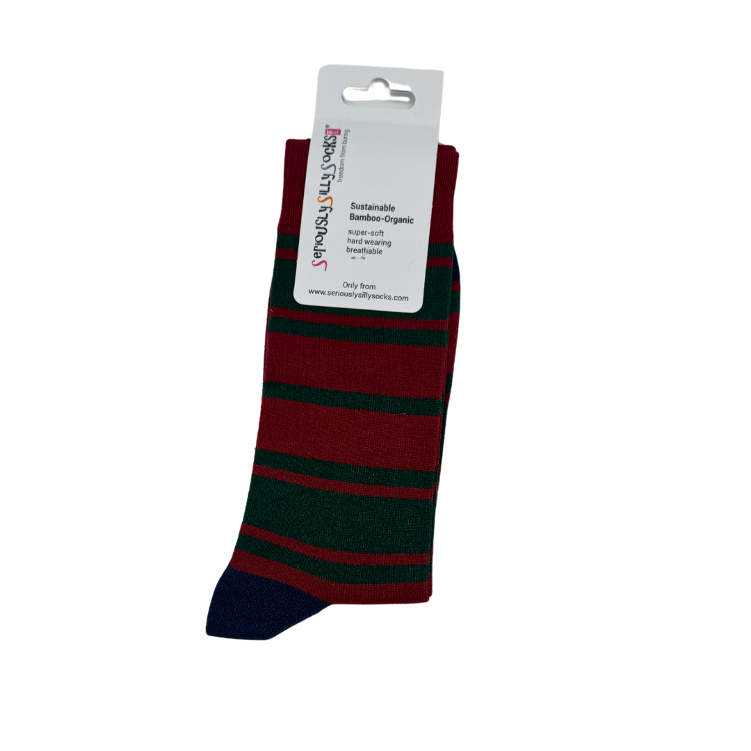 Stripe & plains 3 pairs Bamboo Socks