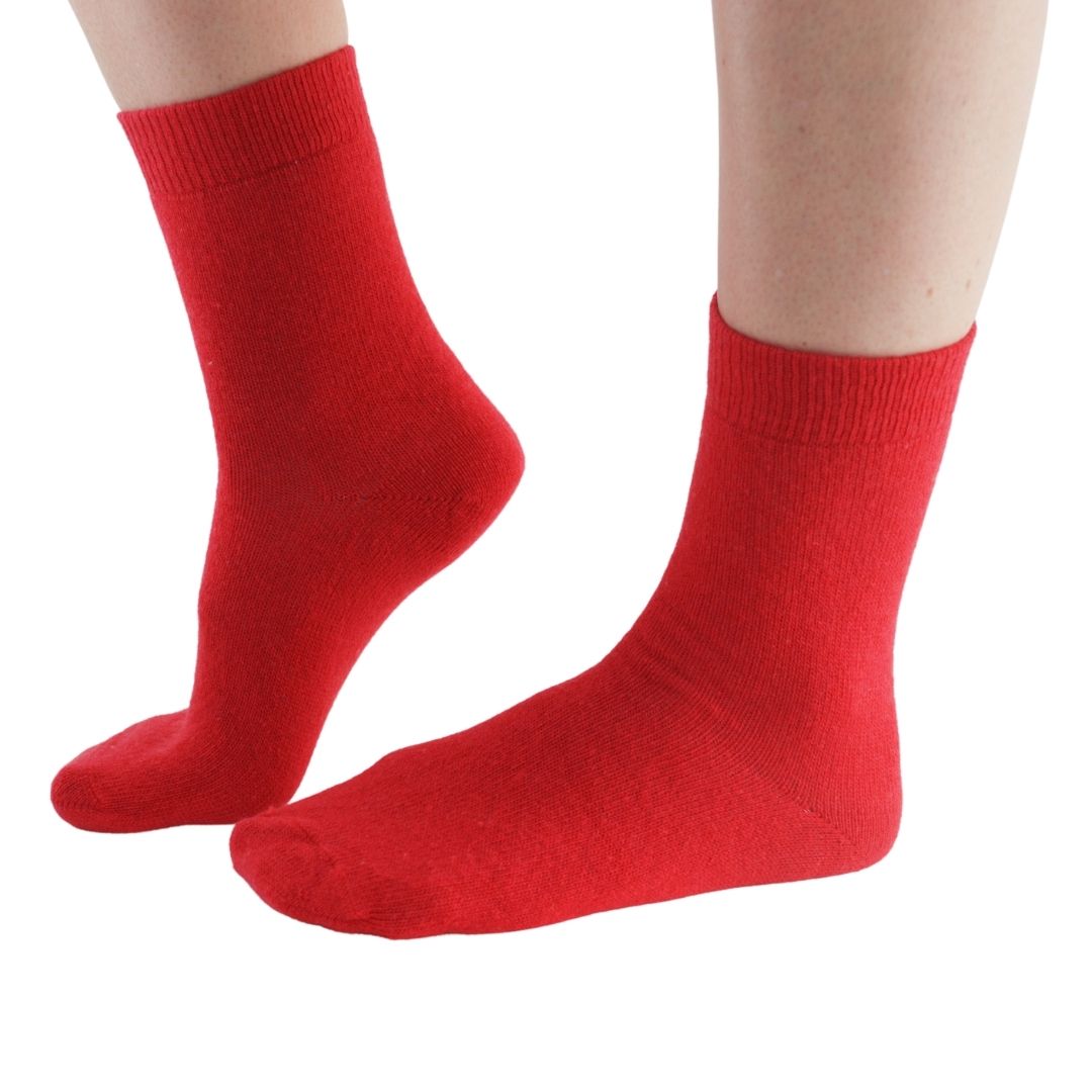 Cashmere and Merino Wool Calf Length Socks