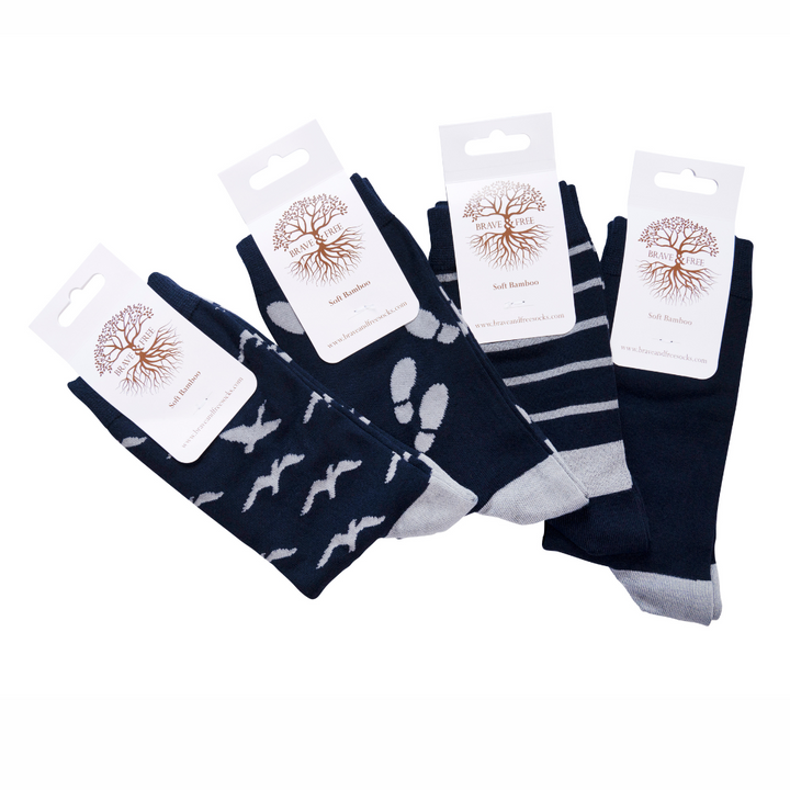 Brave and Free 4 pairs Bamboo Socks