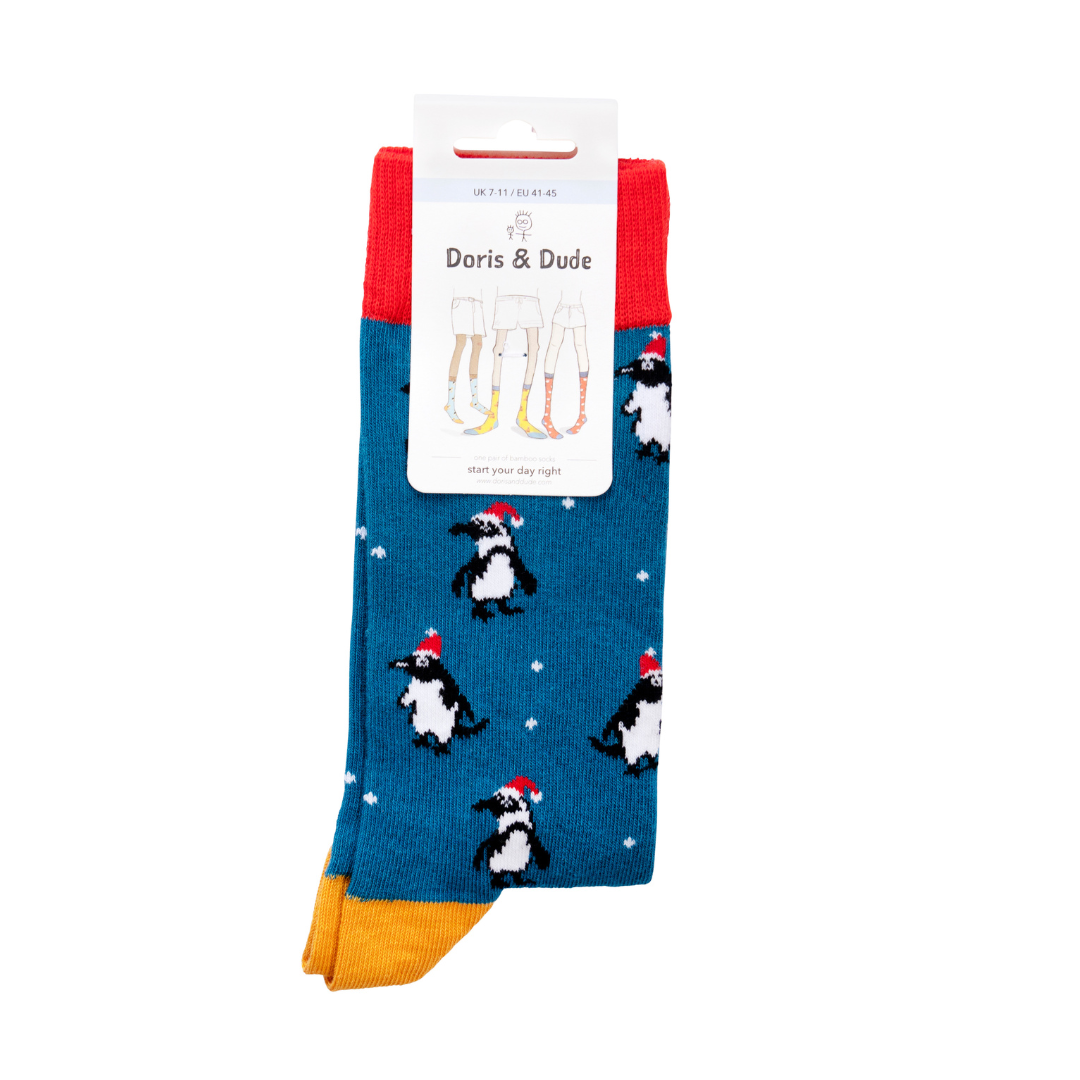 Christmas Penguin Cotton Socks