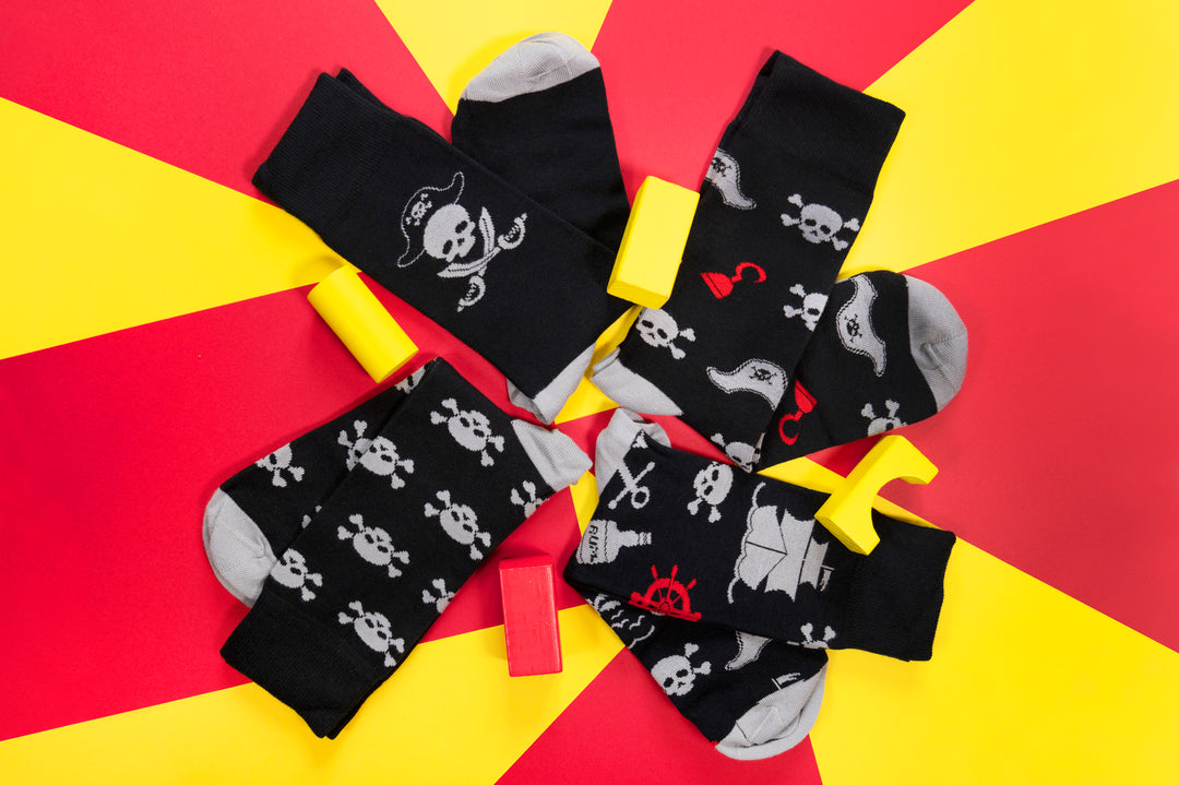 Pirate 4 pairs Bamboo Socks