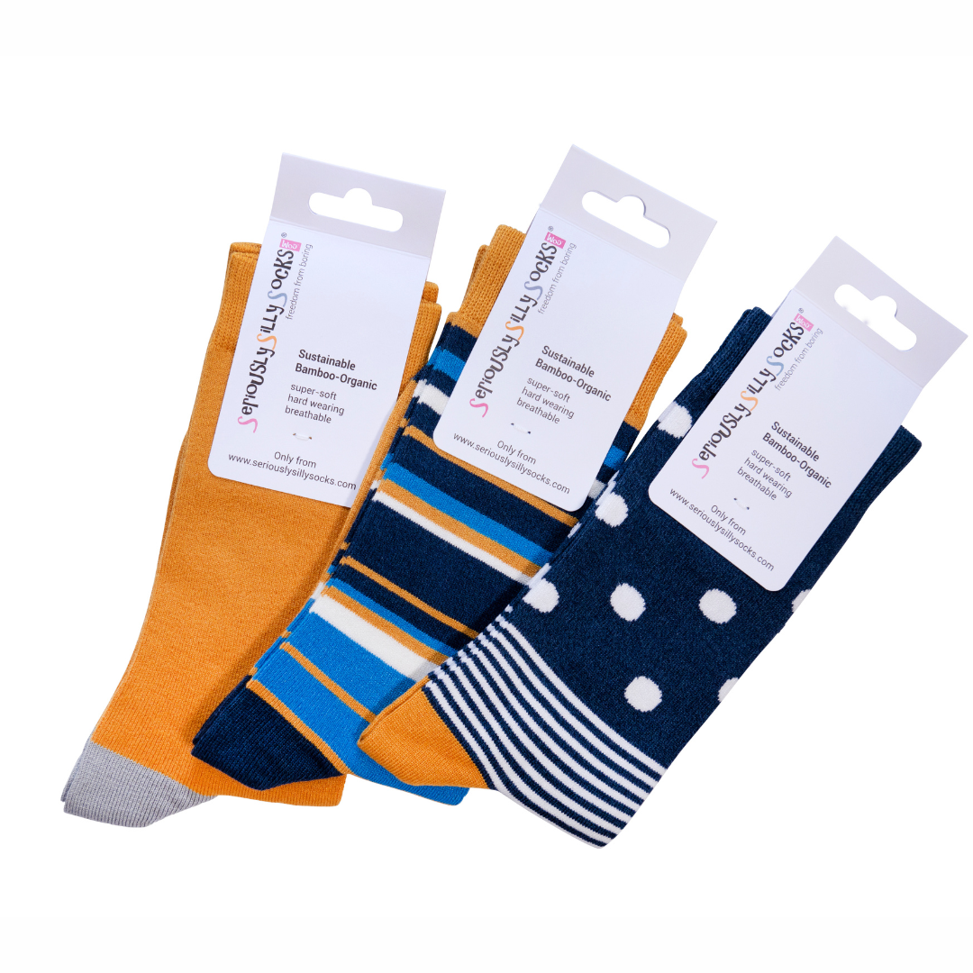 Stripes & spots 3 pairs Bamboo Socks